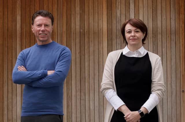 Stephen Ingledew and Nicola Anderson of FinTech Scotland.