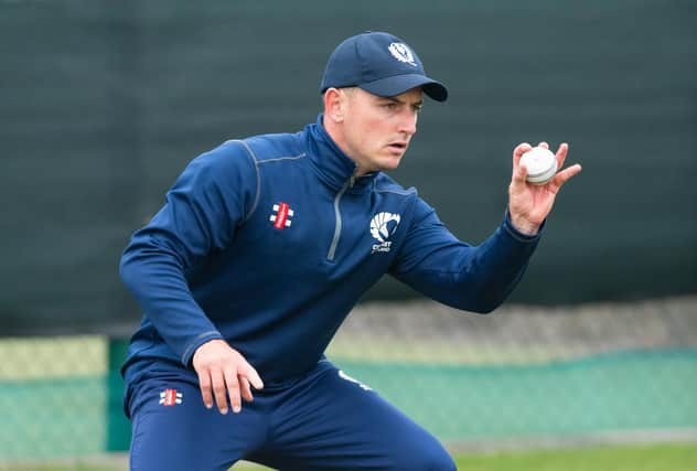 Chris Greaves took his first wicket for Scotland in the win over Ireland (Photo by Mark Scates / SNS Group)