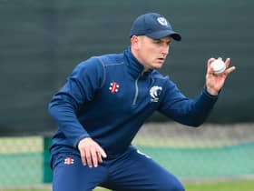 Chris Greaves took his first wicket for Scotland in the win over Ireland (Photo by Mark Scates / SNS Group)