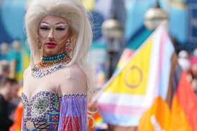 Thousands took to the streets of Liverpool as the city hosted Pride on behalf of the Ukrainian capital of Kyiv (Pic: Peter Byrne/PA Wire)