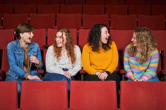 The cast of Little Women, from L-R: Anna Fordham, Jessica Brydges, Rachael McAllister and Meg Chaplin PIC: Fraser Band