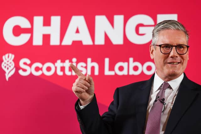 Sir Keir Starmer in Greenock (Photo by Jeff J Mitchell/Getty Images)