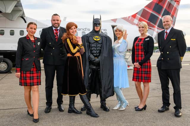 Batman, Anna and Elsa were on hand to entertain the children