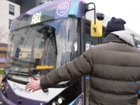 All aboard - the first 'driverless' bus ran with passengers for the first time