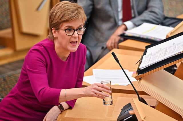 The desire for Nicola Sturgeon's government to appear better than those in Westminster may be leading to wrong choices (Picture: Jeff J Mitchell/pool/AFP via Getty Images)