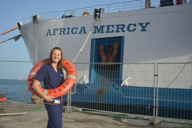 Dr Carron Meney, from Ninewells Hospital in Dundee, volunteering with Mercy Ships in Madagascar.