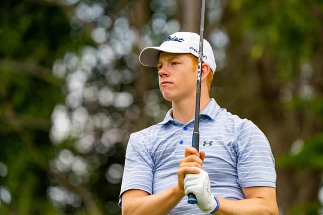 Blairgowrie's Gregor Graham was in sparkling form in the opening stroke-play qualifying round in the Scottish Boys' Championship at Bruntsfield Links. Picture: Scottish Golf