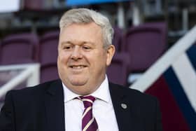 Hearts chief executive Andrew McKinlay issued a statement to and about the club's supporters.  (Photo by Mark Scates / SNS Group)