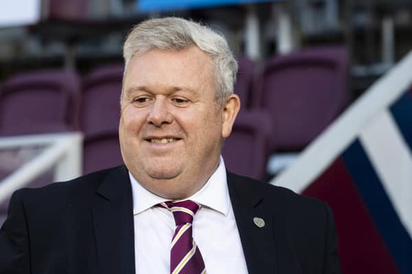 Hearts chief executive Andrew McKinlay issued a statement to and about the club's supporters.  (Photo by Mark Scates / SNS Group)