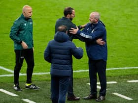 Gareth Southgate and Steve Clarke during England v Scotland last summer.