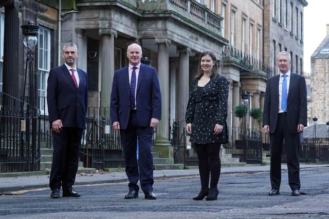 Phillip Ross, Graham Clark, Anna Gratwick and Ken Davidson of Anderson Strathern Asset Management. Picture: Stewart Attwood