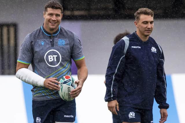 Scotland internationals Grant Gilchrist (left) and Jamie Ritchie have been named Edinburgh Rugby co-captains. (Photo by Gary Hutchison / SNS Group)