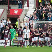 Liam Boyce put Hearts 1-0 up from the penalty spot against Aberdeen.