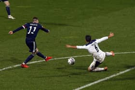 Scotland's Ryan Christie scores against Serbia as Scotland qualify for the delayed Euro 2020 tournament (Picture: Novak Djurovic/PA Wire)