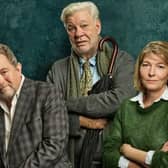 Jon Culshaw, Matthew Kelly, Jemma Redgrave and Adrian Scarborough in Barnes' People