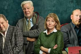 Jon Culshaw, Matthew Kelly, Jemma Redgrave and Adrian Scarborough in Barnes' People