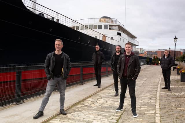 Skerryvore bandmates Daniel Gillespie, Alan Scobie, Fraser West, Alec Dalglish and Martin Gillespie recently played a live stream gig from the floating hotel Fingal in Leith.