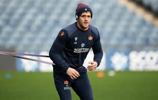 Emiliano Boffelli is back in the Edinburgh team after a groin injury. (Photo by Paul Devlin / SNS Group)