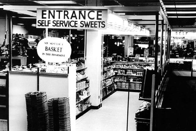 The self service sweet bar at Joplings in John Street in 1965. Did you love a visit and what was your favourite sweet? Photo: Bill Hawkins.