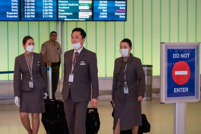 The air travel industry has been hit hard by the coronavirus outbreak. Picture: Mark Ralston via Getty Images
