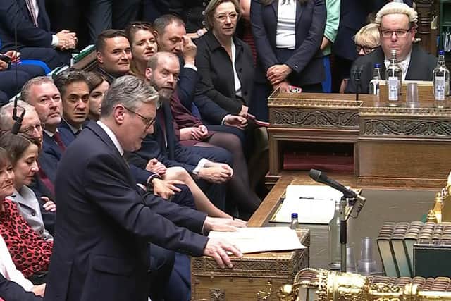 Keir Starmer urged MPs to work together on a 'common endeavour of national renewal' (Picture: House of Commons/UK Parliament/PA)