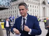 Sir Gavin Williamson (centre) arriving for the Conservative Party annual conference at the International Convention Centre in Birmingham last month