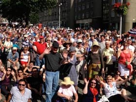 Thousands are music fans are expected to pack into the Grassmarket for the return of the jazz festival's hugely popular 'Mardi Gras' event.