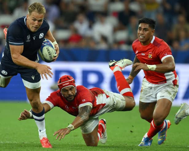 Duhan van der Merwe shone for Scotland against Tonga.