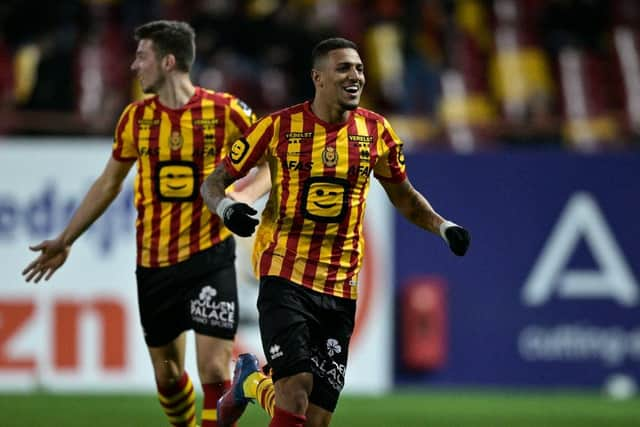 Vinicius Souza has impressed with Belgian side KV Mechelen. (Photo by JOHAN EYCKENS/BELGA MAG/AFP via Getty Images)