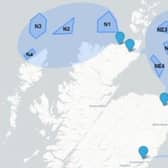 Thathas an dràsta a’ beachdachadh air 14 làraich son tuathan gaoithe air muir