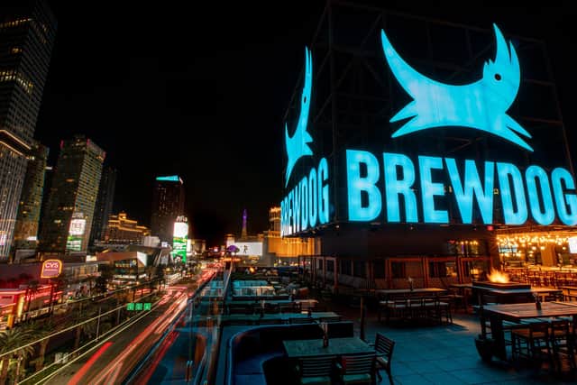 BrewDog has grown its global presence with bars in major tourist destinations such as Las Vegas, above.