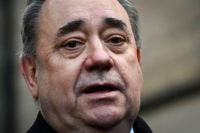 Alex Salmond has accused the BBC of “retrying” the criminal case against him, after he was challenged over his conduct as a parliamentarian.