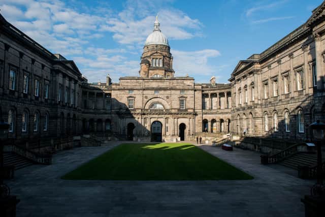 Photographer Ian Georgeson, 07921 567360
Edinburgh University, Old College building, Quad