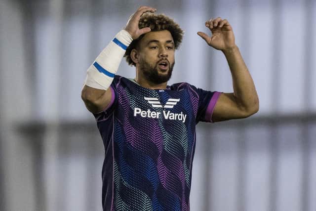 Andy Christie during a Scotland training session at Oriam, in Edinburgh, where the squad were preparing for the Six Nations opener against Wales. (Photo by Craig Williamson / SNS Group)