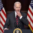 US president Joe Biden sid in a tweet that violence 'would give Hamas what they seek'. Picture: Getty Images