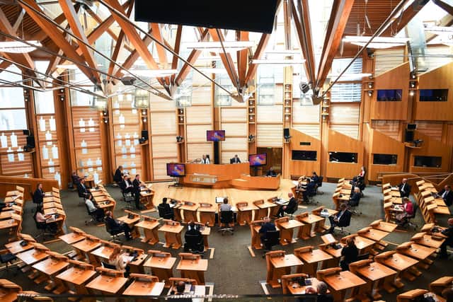 A Holyrood committee says people face a number of barriers to engaging directly with the Scottish Parliament. Image: Andy Buchanan/Press Association.