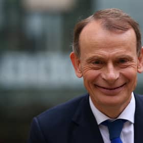 Andrew Marr leaves BBC Television Centre after hosting BBC One's The Andrew Marr Show on November 29, 2020 in London, England. (Photo by Hollie Adams/Getty Images)