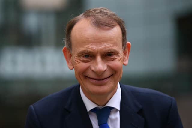 Andrew Marr leaves BBC Television Centre after hosting BBC One's The Andrew Marr Show on November 29, 2020 in London, England. (Photo by Hollie Adams/Getty Images)