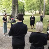 Finland's Prime Minister, Sanna Marin, holds a press conference amid controversy over videos showing her dancing at a party (Picture: Roni Rekomaa/Lehtikuva/AFP via Getty Images)