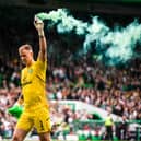 Celtic goalkeeper Joe Hart addressed the matter of manager Ange Postecoglou's future following the 5-0 win over Aberdeen  (Photo by Craig Foy / SNS Group)