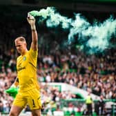 Celtic goalkeeper Joe Hart addressed the matter of manager Ange Postecoglou's future following the 5-0 win over Aberdeen  (Photo by Craig Foy / SNS Group)