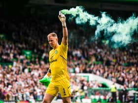 Celtic goalkeeper Joe Hart addressed the matter of manager Ange Postecoglou's future following the 5-0 win over Aberdeen  (Photo by Craig Foy / SNS Group)