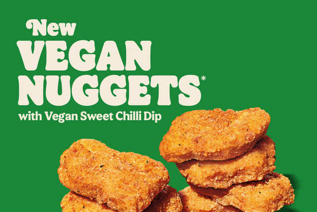 Appearing on the menu at Burger King from Wednesday - vegan nuggets.
