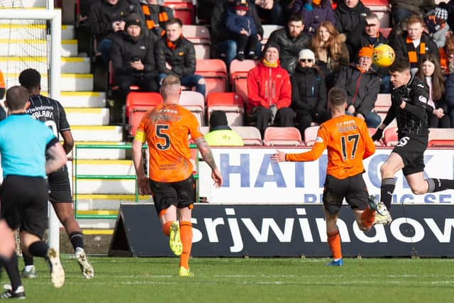Kevin Nisbet netted against Robbie Neilson's Dundee United side last season. Picture: SNS