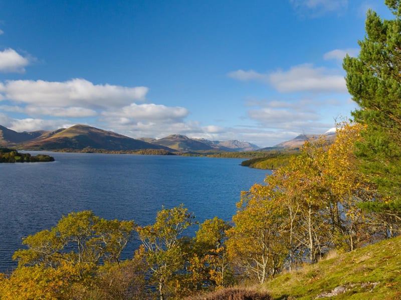 Loch Lomond is the largest expanse of freshwater in the United Kingdom with a surface area of 27.5 square miles. The Trossachs National Park is the fourth largest, with a total area of 720 square miles.