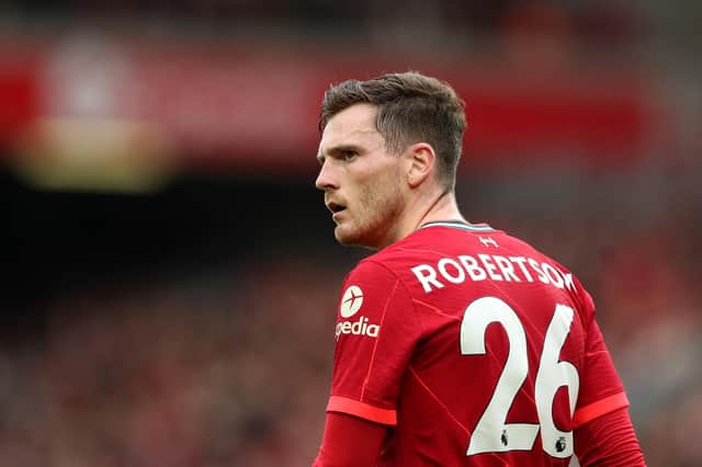 Scotland captain Andy Robertson returned to the Liverpool squad for the win over Burnley (Photo by Jan Kruger/Getty Images,)