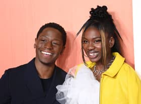 LONDON, ENGLAND - MARCH 08: (L-R) David Jonsson and Vivian Oparah attending the "Rye Lane" UK Premiere on March 08, 2023 in London, England. (Photo by Eamonn M. McCormack/Getty Images)