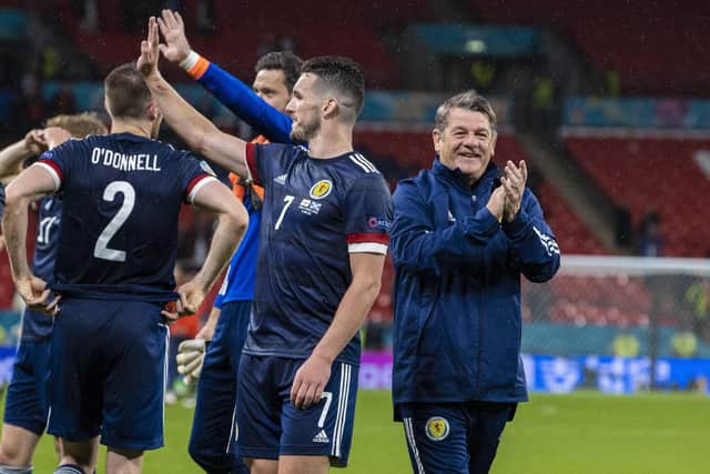 Carver admitted to being emotional at Wembley when Scotland drew with England.