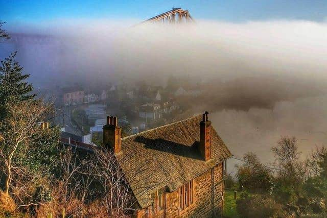 James Mooney captured a layer of haar hanging over the Forth Rail Bridge on an otherwise bright, sunny morning in North Queensferry on May 30 2021.