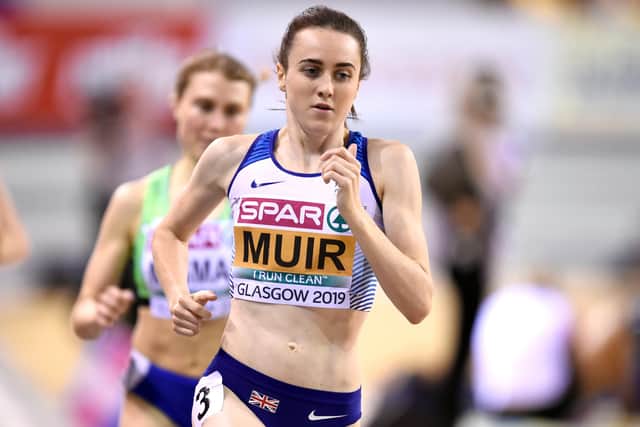 Laura Muir won the 1.500m and 3,000m at the European Indoor Athletics Championships in Glasgow in 2019.